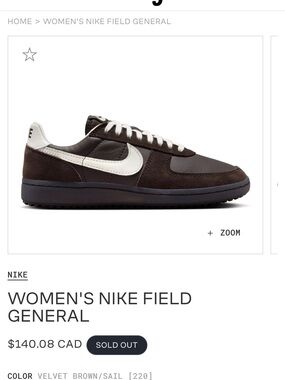 Nike Women's Field General Sneaker
